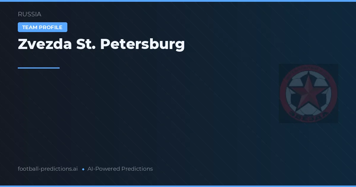 Zvezda St. Petersburg Pronósticos y estadísticas
